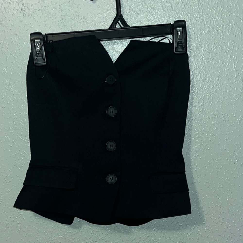 Sincerely Jules Black Button-Up Top